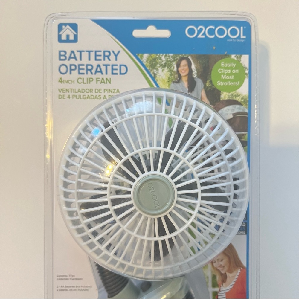 O2Cool Battery Operated 4 Inch Clip Fan New - Picture 4 of 6